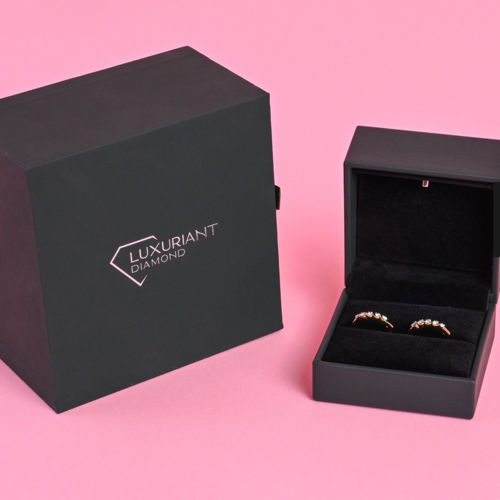 โจ ๐ Shop LC Lab Grown Diamond Earrings in 18K Vermeil Yellow Gold - Picture 2 of 4